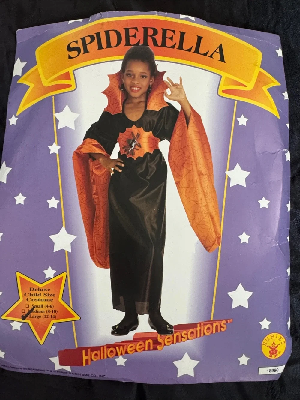Rubies Spiderella Halloween Costume girls size L 12-14 yrs